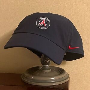 New PSG (Paris Saint-Germain) blue Club Cap w/red Nike logo, unisex, adjustable
